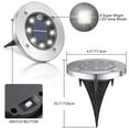 thumbnail image 3 of IJIL Solar Lights Outdoor Waterproof, 12 Packs LED In-Ground Lights Outdoor Solar Lights for Yard Patio Garden Lawn Deck Outside Pathway Walkway Sidewalk, 3 of 8