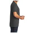 thumbnail image 3 of Men's Core Blend Cotton/Polyester Pocket Tee Charcoal 5X-Large, 3 of 4