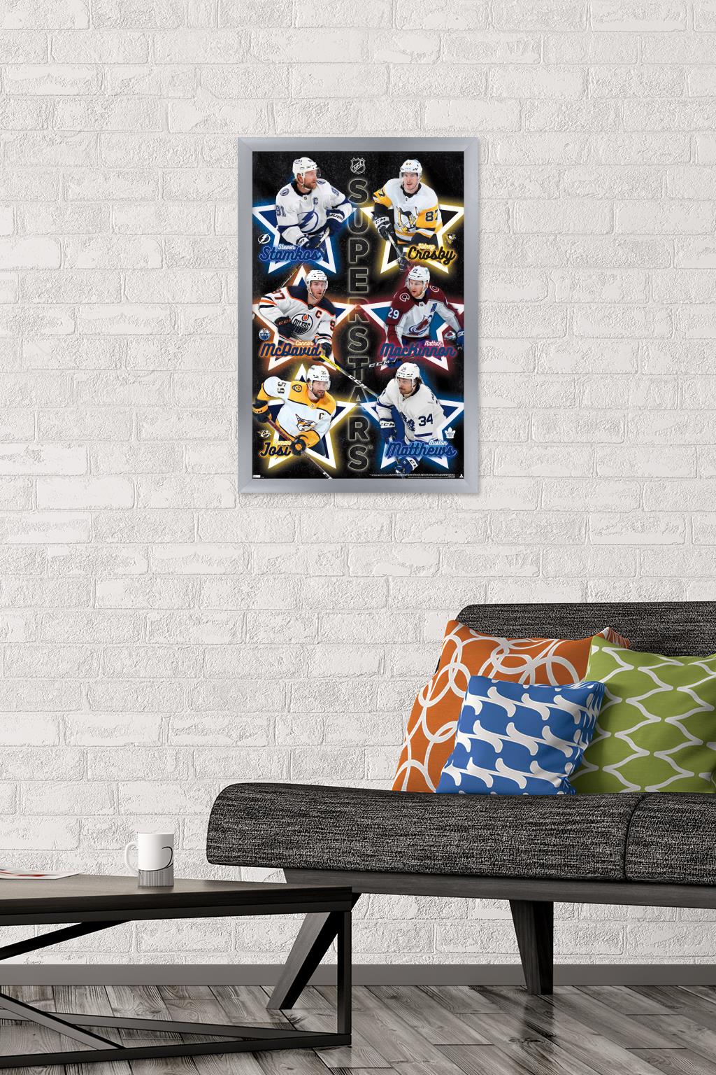 NHL League - Superstars 22 Wall Poster, 14.725" x 22.375" Framed