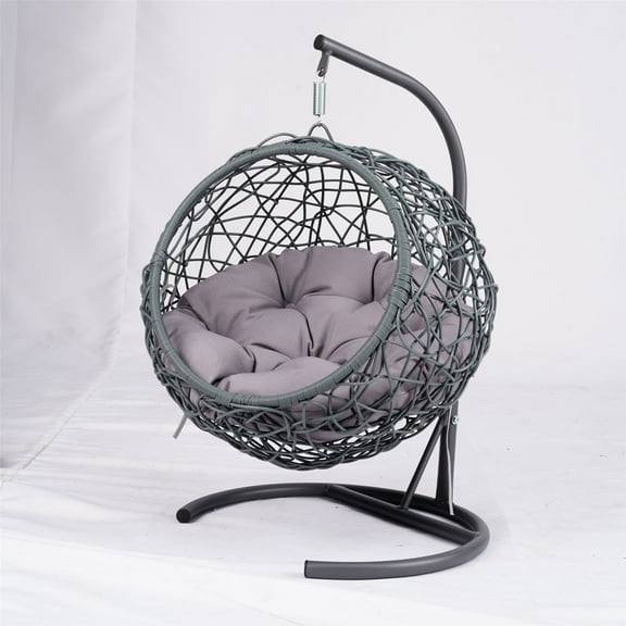 Cat Hammock Bed with Stand & Cushion, Unique Hanging Swing Design for Cats, Small Dogs, and Small Animals, Indoor & Outdoor Use, Durable Metal Frame with Soft Cushion