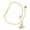 Gold, variant on Silver-tone 3-D Flying Bat with Crystals - Silvertone Class of 2026 Delicate Bar Bracelet, 8.5"
