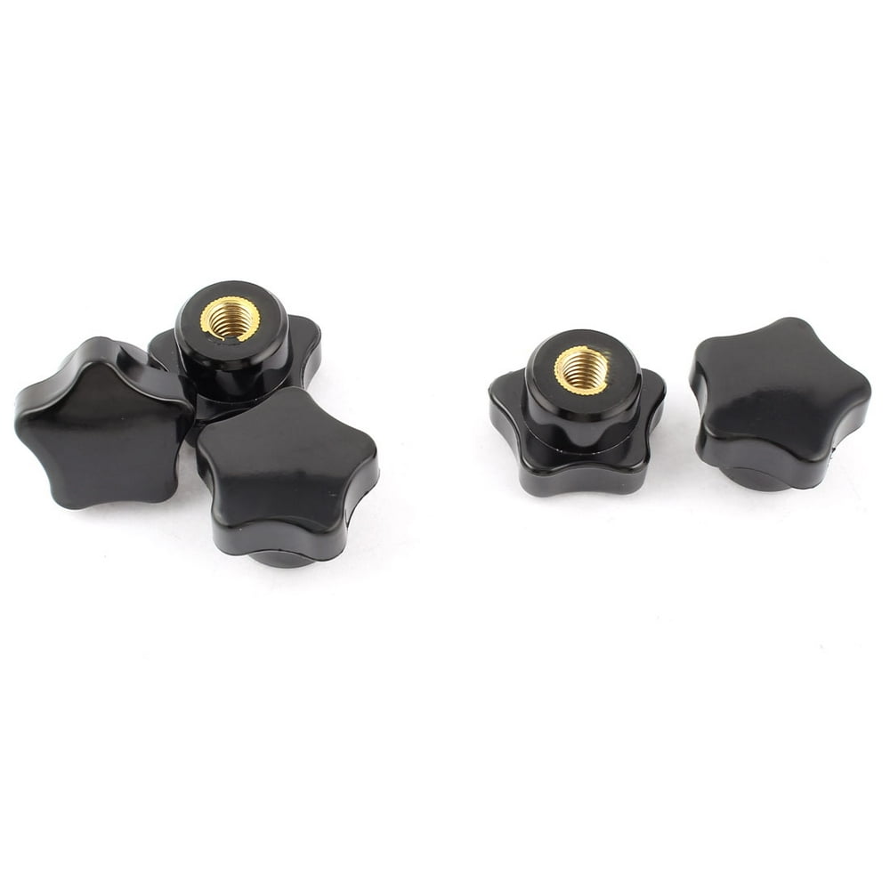 5Pcs M8 Female Thread 30mm Plastic Star Head Clamping Nuts Knob Grip Handle