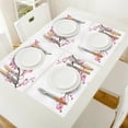 thumbnail image 4 of Japanese Cherry Blossom Pattern Table Mat Kitchen Decoration Placemat Table Napkin For Wedding Dining Accessories Table Mat, 4 of 5