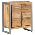 thumbnail image 1 of vidaXL Sideboard 60x35x72 cm Rough Mango Wood 2 Shelves, 1 of 5