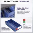thumbnail image 2 of 40-Drawer Parts Cabinet for Lab, Warehouse & Home, Bolt and Nut Tool Storage Cabinet, Hardware Storage Cabinet with ABS Material Drawer, Part Cabinet Organization, Plastic Drawers (Gray), 2 of 8