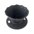 thumbnail image 1 of Pour over Coffee Dripper Filter Silicone Camping Coffee Filter Black, 1 of 5