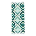 thumbnail image 4 of Women's Fashion Tassel Scarf, Green Geometric Plaid Long Shawl, Lightweight and Warm, 4 of 9