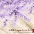 thumbnail image 6 of Best Choice Products 4.5ft Pre-Lit Lavender Christmas Tree, Artificial Holiday Decoration w/ 175 Lights, 6 of 9