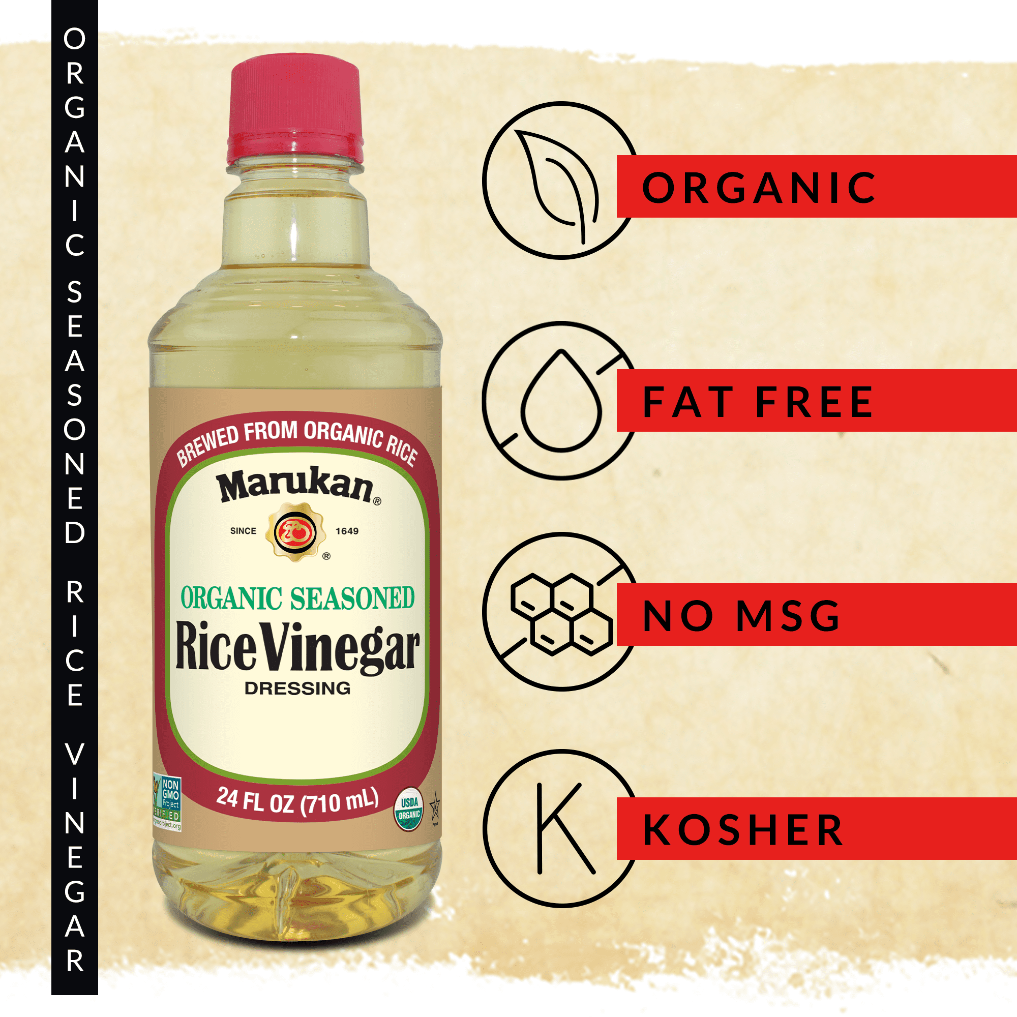Marukan Organic Seasoned Rice Vinegar Dressing (1 gallon)