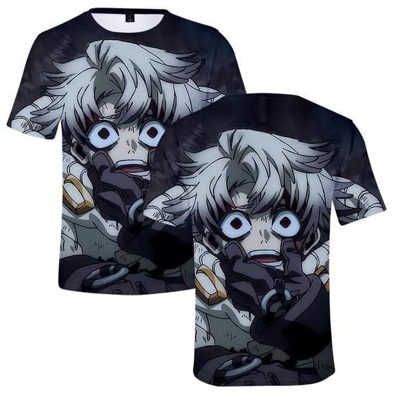 Gachiakuta T-shirt Men's And Women's Short Sleeved Streetwear Role-playing Harajuku Sports Shirt Top