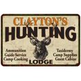 thumbnail image 1 of CLAYTON'S Hunting Lodge Sign 16 x 24 Matte Finish Metal 116240015256, 1 of 1