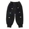 thumbnail image 2 of Fozruso Girls Wide Leg Uniform Pants Toddler And Boys Fleece Lined Sweatpants Youth Jogger Pants Kids Pants With Pockets Sizes 12-18 Months, 2 of 4