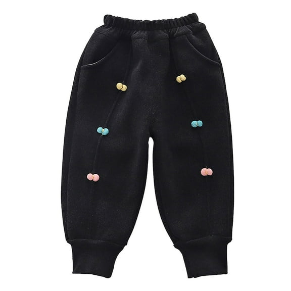 Huowey Infants Toddler Boys Lined Sweatpants Youth Jogger Pants Kids Pants With Pockets Cozy Dailywear, 3-4 Years