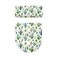 thumbnail image 2 of HELLHERO Cactus Keep Dust Stain for Indoor Home, Soft Polyester Fabric Toilet Lid Covers, Adjustable, Elastic Bottom, 2 Piece Set, 2 of 8