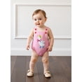 thumbnail image 6 of BemeyourBBs Newborn Baby Girl Summer Clothes Duck Outfit Bubble Romper Overalls Duck Print Sleeveless Suspender Jumpsuit Bodysuit Playsuit, 6 of 9