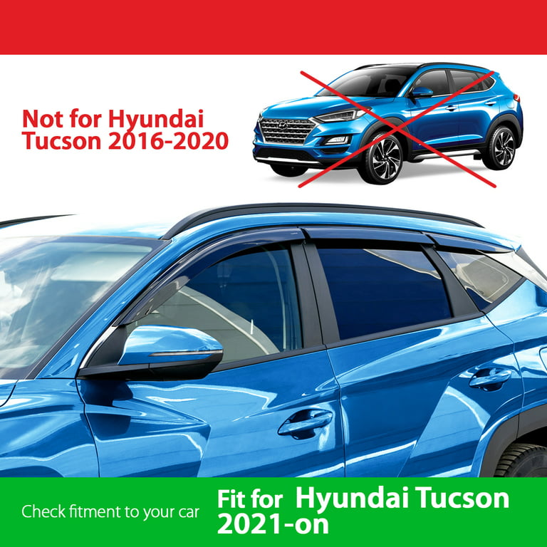 Rain Guards Vent Visors Shade for 2016-2020 Hyundai Tucson in