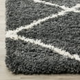 thumbnail image 5 of SAFAVIEH Hudson Amias Geometric Shag Area Rug, Dark Grey/Ivory, 2' x 3', 5 of 11