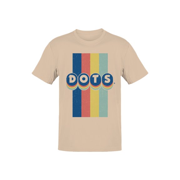 Officially Licensed Dots Retro Rainbow Design Men's T-shirt
