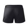 thumbnail image 7 of Womens Swim Bottoms Swim Shorts High Waist Athletic Running Shorts Quick Drying Swimsuits Bottom Trunks Black, Size S, 7 of 7