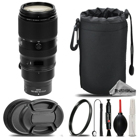 Nikon NIKKOR Z 100-400mm f/4.5-5.6 VR S Lens   UV Filter    Hood   Lens Pouch- Basic Kit (International Version)