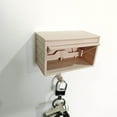 thumbnail image 2 of Car Garage Key Holder with Opening Door,Front Door Car Key Holder for Wall,Fun 3D Printed Key Organizer Wall Mount,Cars Garage with Opening Door for Entryway,Front Door,Hallway,Office (2, Log Colour), 2 of 6