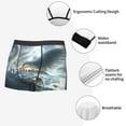 thumbnail image 3 of Fuzoiu Fantasy Swan Yacht Design Print Men's Ultra Breathable Underwear,No Riding Up Boxer Briefs with ComfortFlexible Waistband-X-Large, 3 of 5