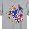 thumbnail image 3 of Peanuts - Space Snoopy Flair - Women's Oversized T-Shirt, 3 of 6