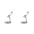 thumbnail image 4 of Moyic Compatibilidad universal con soporte para teléfono estable y ajustable Soporte para teléfono móvil manos libres plateado plata 2Conjunto, 4 of 6