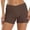 Brown, variant on Kcolen Sports Shorts for Women,Womens Spandex Lightweight Daily Casual Shorts Solid Color Biker High Waist Lounge Shorts