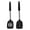 Black, variant on Wdhugt Set Of 2 Non Stick Silicone Spatulas High Heat Resistant Kitchen Turner With Stainless Steel Core For Cooking Frying Baking Black 13.6 Inches Long Black