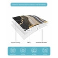 thumbnail image 5 of Quilts Queen Size, Black Marble Soft Comforter Bedding Set for Bed, Grey Gold Texture Vintage Farmhouse Art Lightweight Quilted Bedspread with Pillow Cover(2 Pieces) for All Season, 90x96 Inch, 5 of 6