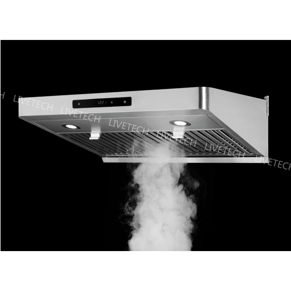 Rear  Vent --- LiveTech Stainless Steel 30" Under Cabinet Range Hood 800 CFM