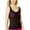 Black/Pink, variant on Go by Gossip Women's Scoop Neck Sporty Splice Illusion Crochet Top Swimsuit L/Black Pink