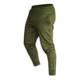 thumbnail image 2 of WHLBF Men's Pants Fitness Training Pants Slim Casual Sweatpants Small Foot Pants Army Green L(L), 2 of 6