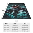 thumbnail image 2 of Manta Venom ligera y acogedora para sofá cama, de franela súper suave, de microfibra, para viajes, para todas las estaciones, para adultos y niños, 40 x 30 pulgadas, 2 of 8