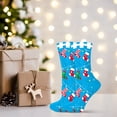 thumbnail image 4 of ELF Christmas Socks, Soft Warm Elastic Cartoon Snowman Santa Claus Printed Casual Socks Holiday Socks Gift, 4 of 8
