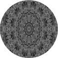 thumbnail image 1 of Ahgly Company Machine Washable Indoor Round Transitional Gray Area Rugs, 3' Round, 1 of 7