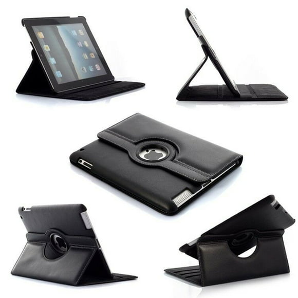 KeeGuard Black 360° Degree Smart Rotating for Apple iPad Pro 12.9 1st 2nd Gen 2015 & 2017 Case Cover
