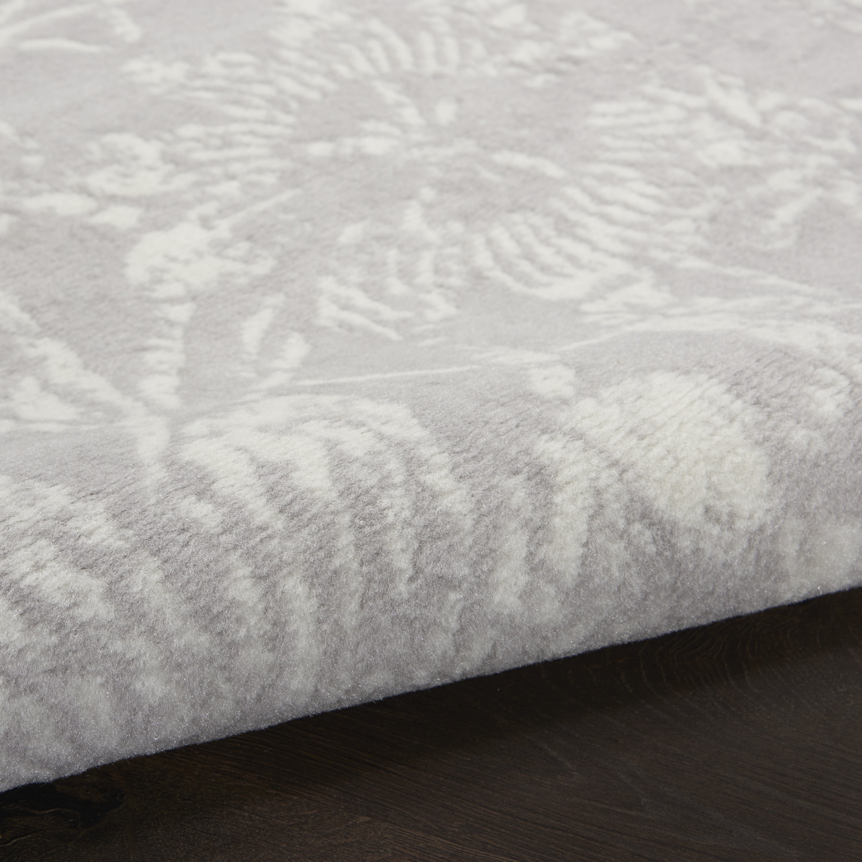 Nourison Whimsicle Botanical Bohemian Grey 8'4" x 11'6" Area Rug, (8' x 12')
