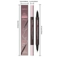 thumbnail image 4 of Eyebrow Pen - Waterproof Microblading Pencil, 2-in-1 Dual-Ended Brow Makeup Pen, 4-Fork Tip Curved Brush, Natural Hair-Like Brows, Long-Lasting Smudge Proof, Precise Eyebrow Tool for Women, 4 of 9