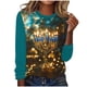 thumbnail image 2 of Sudadera Wancir Happy Hanukkah para mujer, suéter feo de Hanukkah, camisetas divertidas de Janucá, suéter informal de manga larga con cuello redondo, 2 of 4