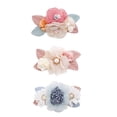 thumbnail image 1 of Juego de pinzas para el pelo Cherrboll, 3 piezas, con diseño floral, regalo para bebés y niñas, 1 of 7