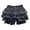 C272 Black, variant on Gbsyewxs Womens Shorts High Elastic Waist Solid Color Layered Ruffle Skort Elegant Summer Shorts For Women Black