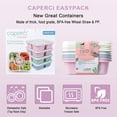 thumbnail image 5 of Caperci 5 Pack Lunchable Box Reusable -660ml 5 Compartment Lunchable Boxes Container, Dishwasher Safe, ​Virgin PP White Lid + Solid-Colored Box Body​ (Light Color), 5 of 7