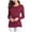 Wine, variant on MDUKONU Women's Basic Long Sleeve T Shirts, Crewneck Slim Fit Spandex Tops, Plain Layer Underscrub Tees L
