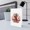 thumbnail image 5 of DistinctInk Greeting Card / Note Card - Valentine's Day Weimaraner - PACK of 5, 5 of 7