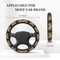 thumbnail image 3 of Sigee Modern Yellow Sweater Guinea Pig for Steering wheel cover Elastic Steering Wheel Cover Universal Fit Steering Wheel Cover, 3 of 6