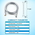 thumbnail image 5 of HOPOPRO Shower Hose 71 inch Replacement Shower Hose Universal Handheld Shower Head Hose -Chrome, 5 of 6