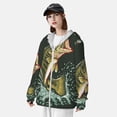 thumbnail image 3 of Fotbe Largemouth Bass jumps out of water Chaqueta con Protección Solar UPF 50+ para Hombre y Mujer, Camisa con Capucha y Bolsillos-XX-Large, 3 of 7