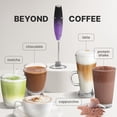 thumbnail image 3 of Batidor portátil Milk Frother Zulay Kitchen Tornado, negro y morado, 3 of 7